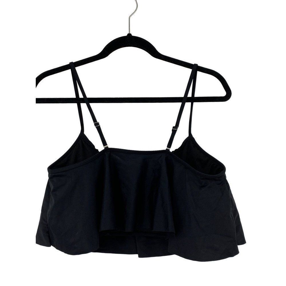 Womens Popover Swim Top Black Large Padded 3751 EUC - Picture 2 of 6